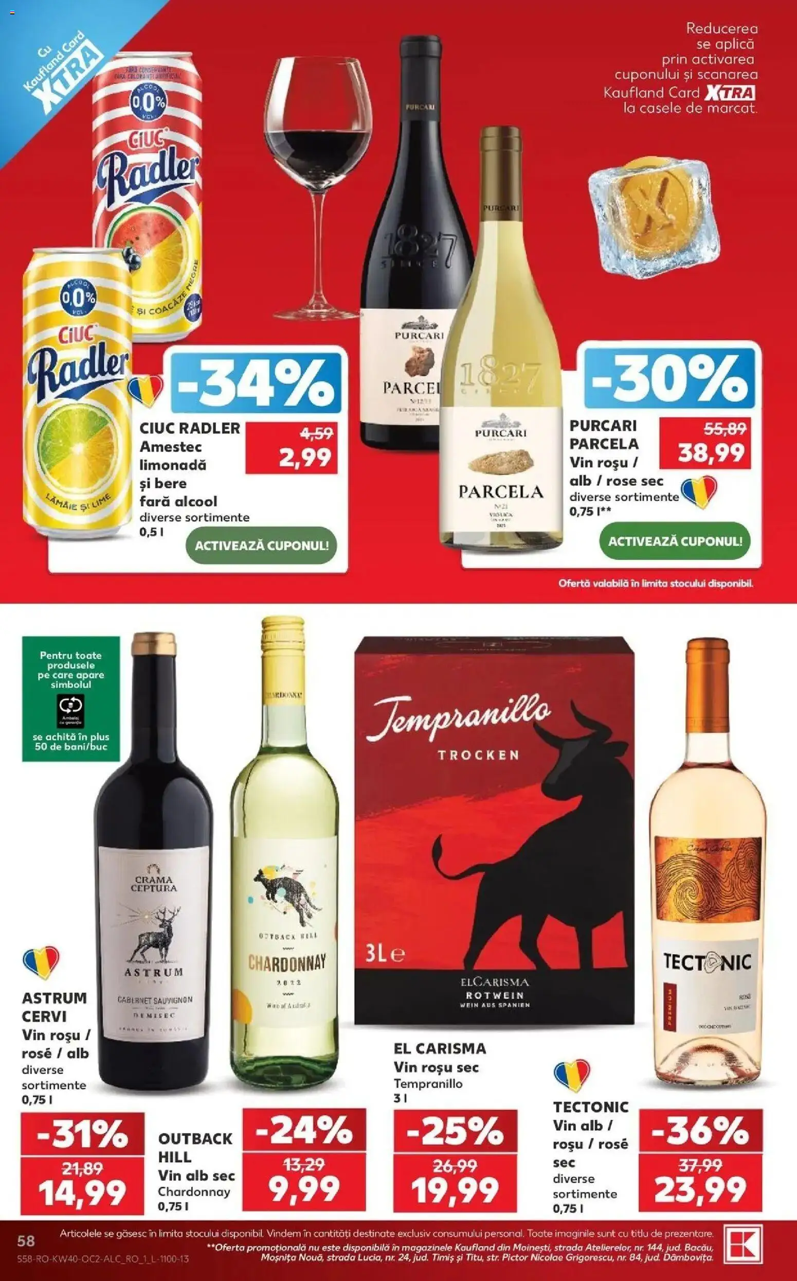 Kaufland Ploiești 30.09.2026 - Revista si Oferta | Pagină: 58 | Produse: Lime, Limonada, Bere fara alcool, Vin alb