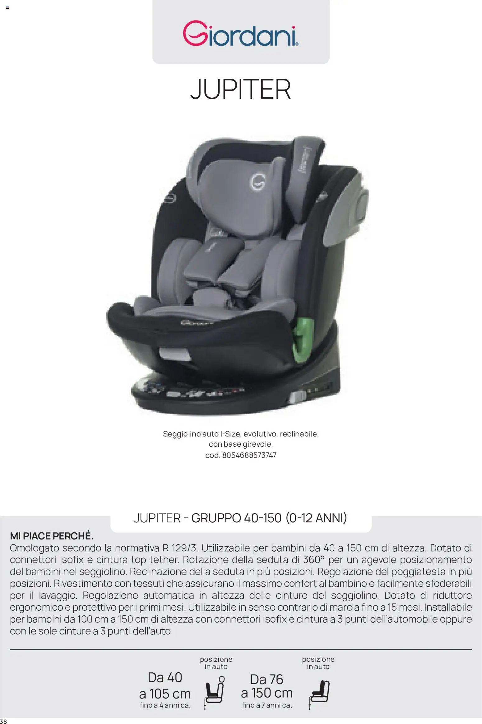 Volantino Prenatal del 16/09/2026 | Pagina: 38 | Prodotti: Top, Cintura, Seggiolino