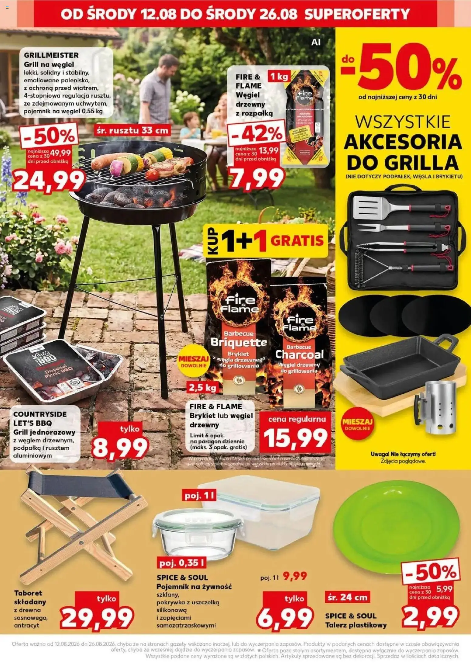 Kaufland - Kaufland Non food ważne do 26.08 od 12.08.2026 - od jutra PDF | Strona: 16 | Produkty: Żywność, Grill, Pojemnik na żywność, Grill jednorazowy