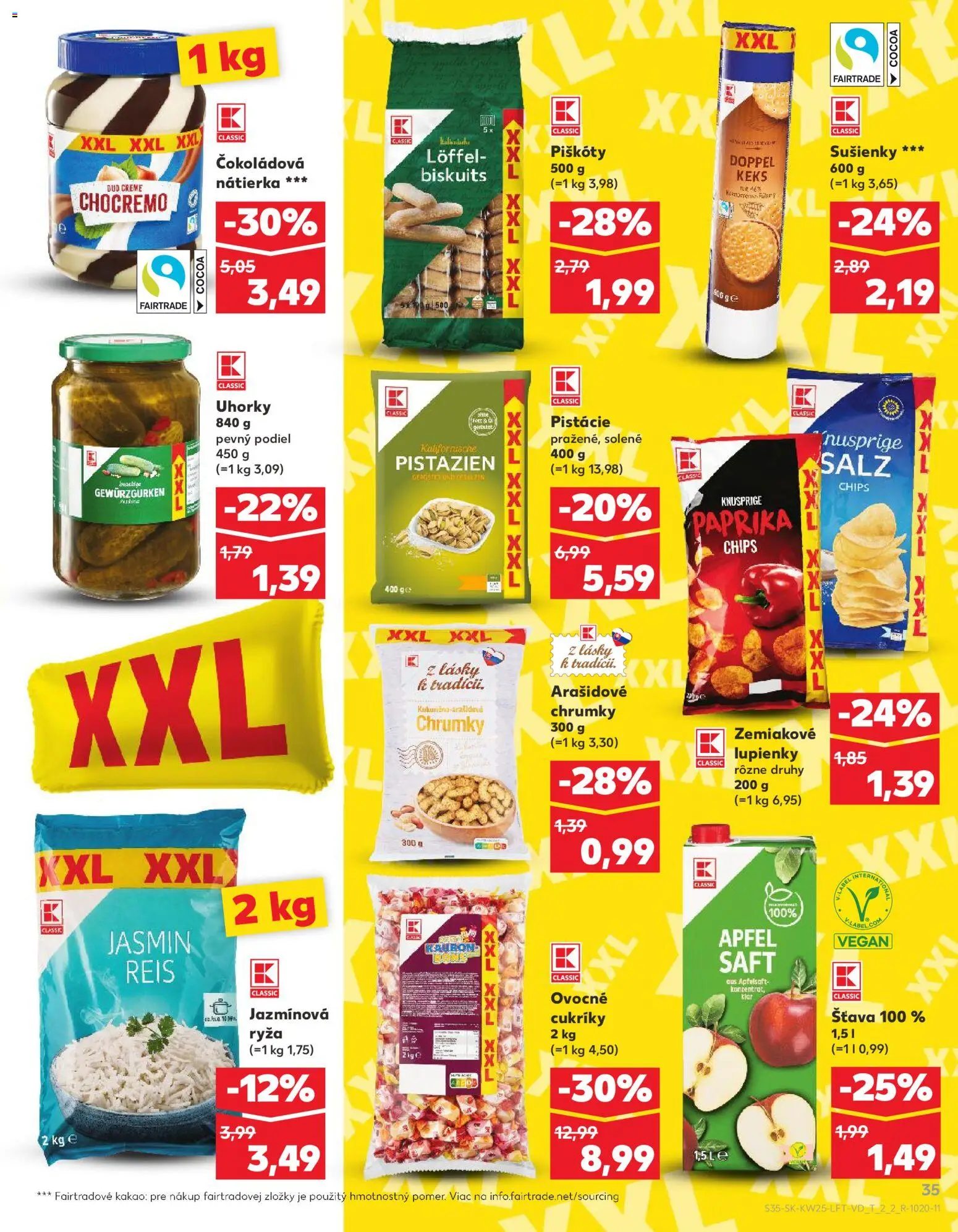 Nové Kaufland akcie – leták je platný od 18.06.2026 | Strana: 35 | Produkty: Paprika, Ryža, Cukríky, Uhorky