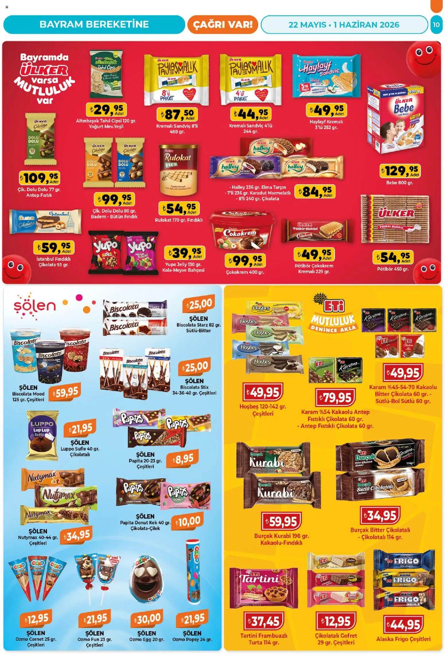 Çağrı Market Katalog - 22.05.2026 tarihinden itibaren geçerlidir | Sayfa: 10 | Ürünler: Fıstık, Tarçın, Fındık, Badem