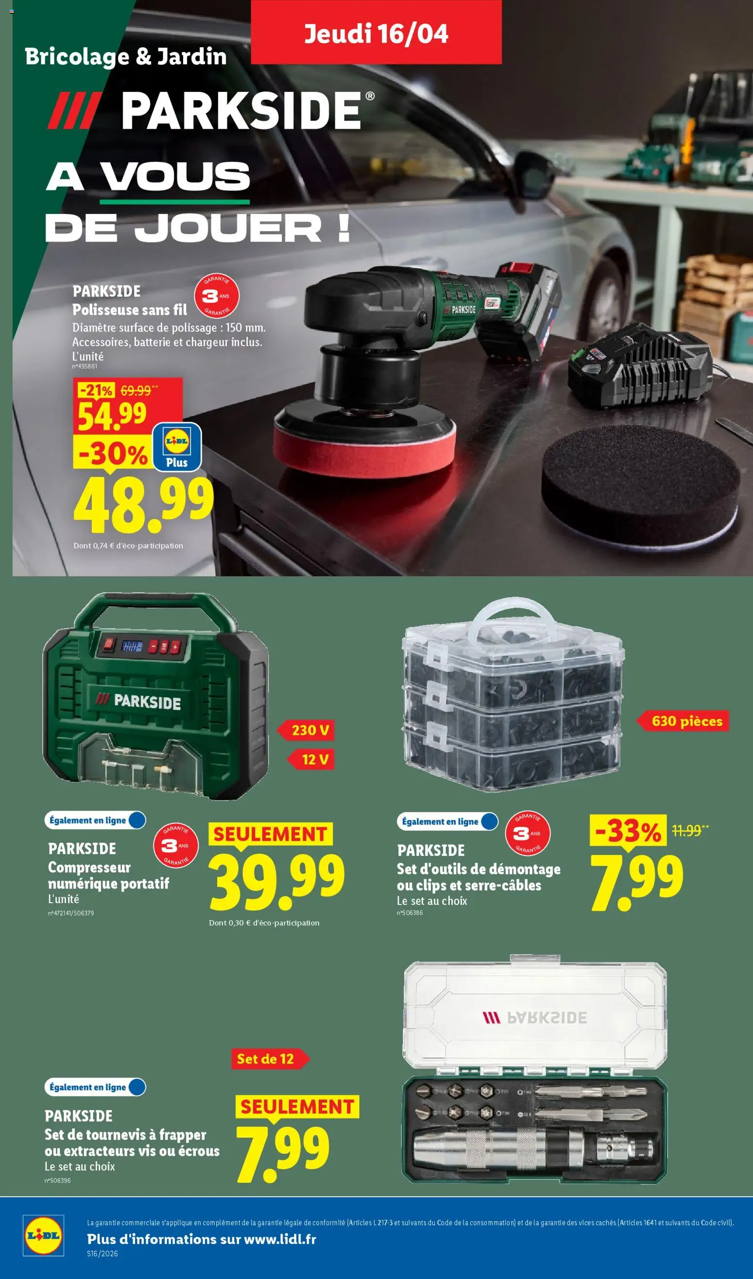 {H1} | Page: 30 | Produits: Tournevis, Compresseur, Batterie, Portable