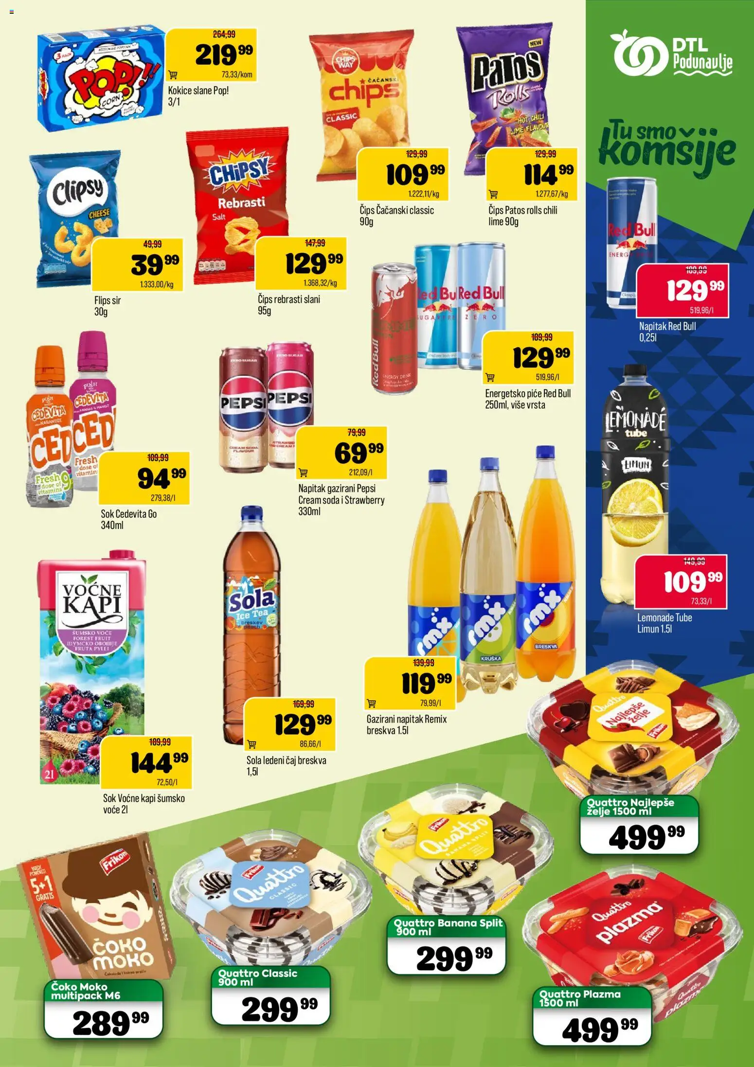 Podunavlje katalog - važi od 15.07.2026 | Strana: 9 | Proizvode: Banana, Cedevita, Breskva, Čaj