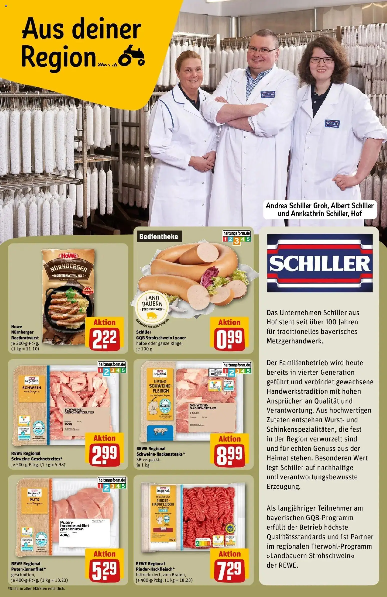 Rewe Prospekt München – gültig ab 27.07.2026 | Seite: 24 | Produkte: Pute, Wurst, Fleisch, Hackfleisch