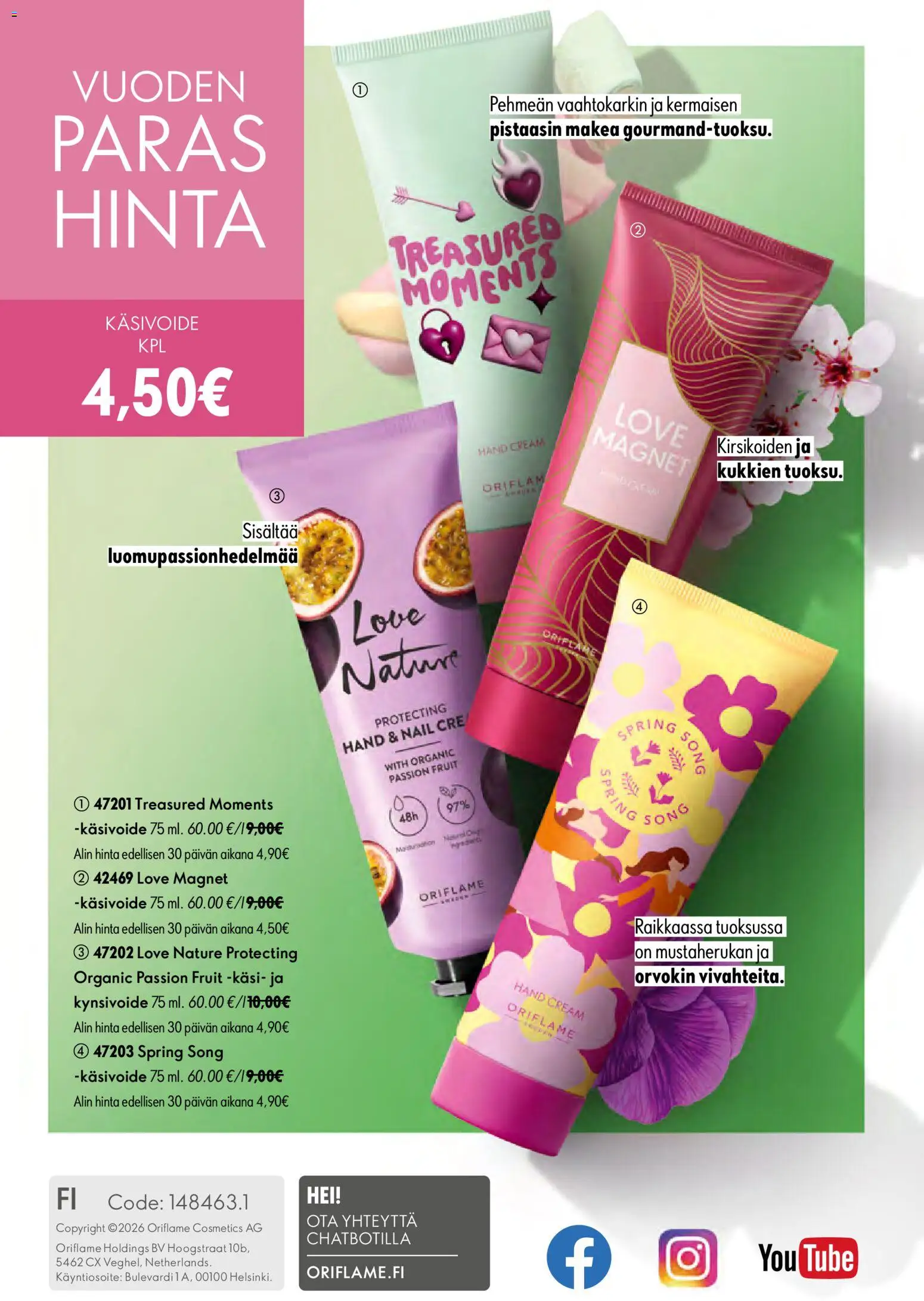 Oriflame - Esite 09 – voimassa 24/06/2026 alkaen | Sivu: 148 | Tuotteet: Käsivoide