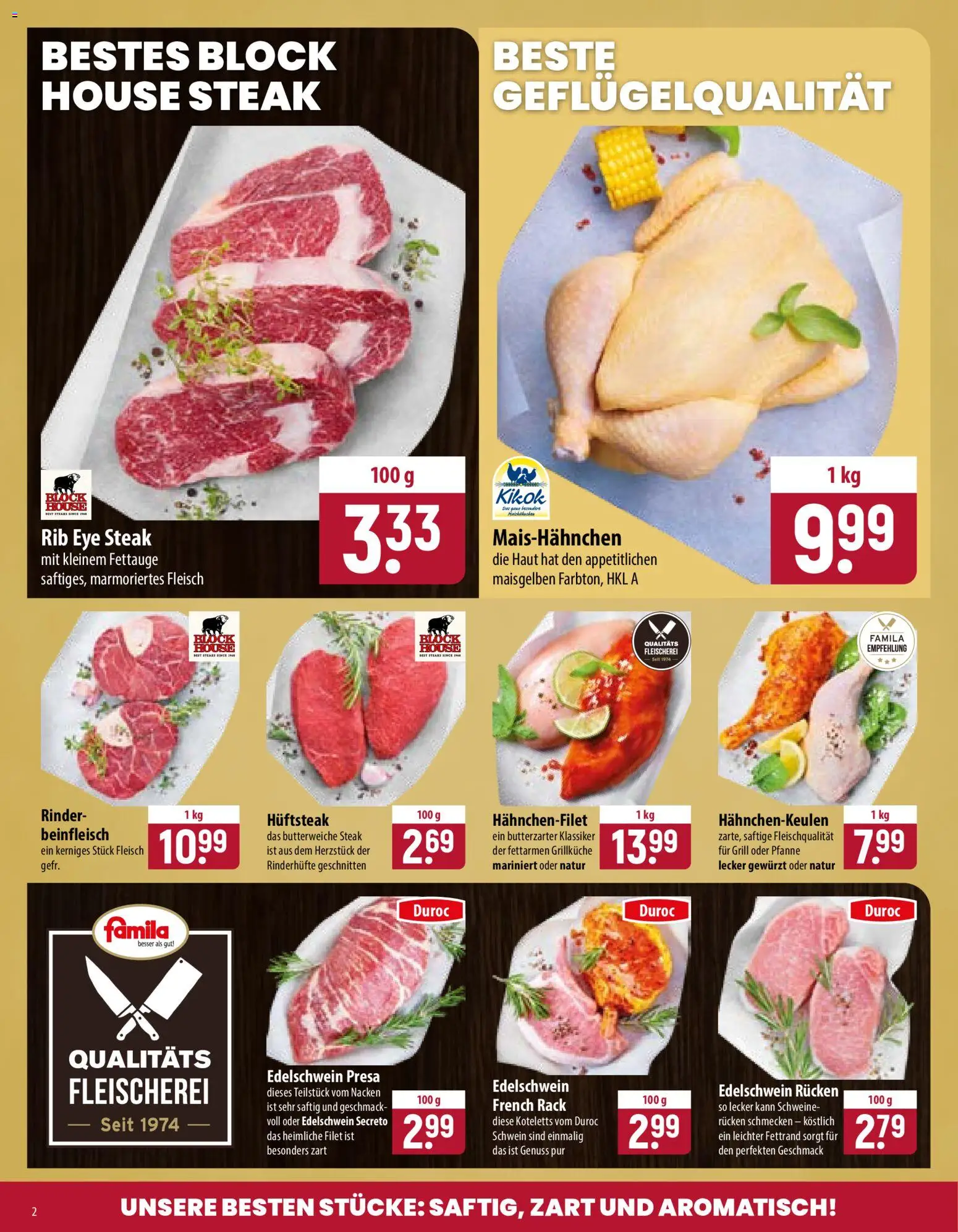 Famila Prospekt – gültig ab 02.11.2026 | Seite: 2 | Produkte: Grill, Steak, Fleisch