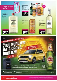 Trgovina Krk Katalog - Pregled kataloga iz trgovine Trgovina Krk, vrijedi od 01.06.2026 | Stranica: 14 | Proizvodi: Travarica, Pica, Ožujsko, Vodka