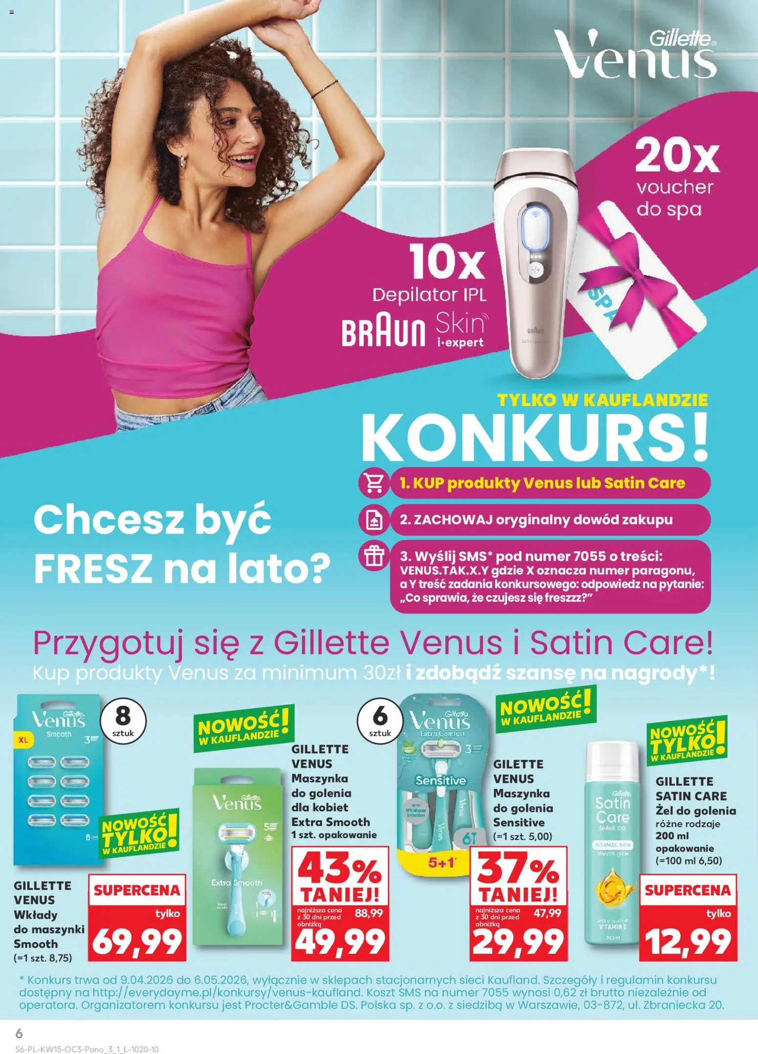 Kaufland Polsko leták - Drogerię od 09.04.2026 | Strana: 6 | Produkty: Depilátor