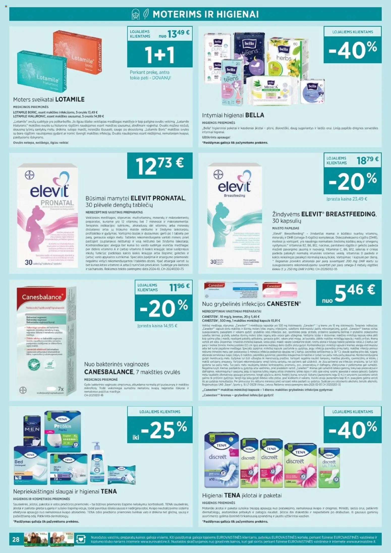 EUROVAISTINĖ akcijos nuo 2026.09.01 | Puslapis: 28 | Prekių: Kremas