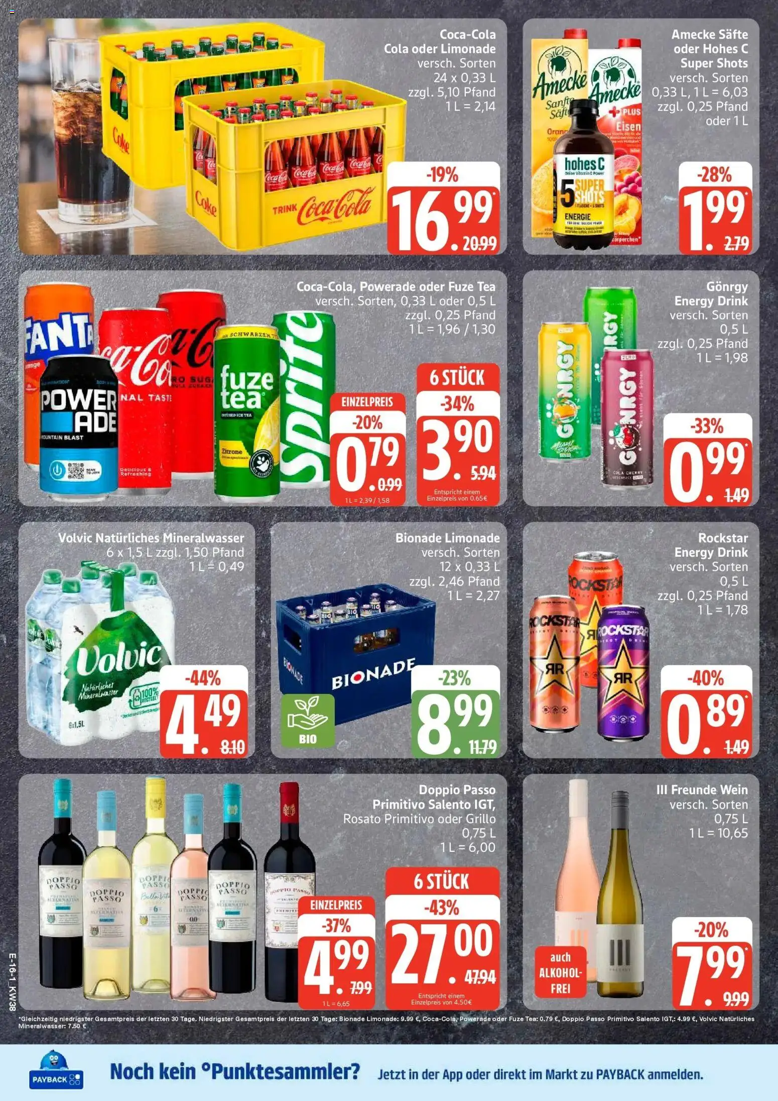 Edeka Prospekt Seevetal (ab 14.09.2026) » Angebote Online | Seite: 22 | Produkte: Fuze tea, Doppio passo primitivo, Zucker, Hohes c