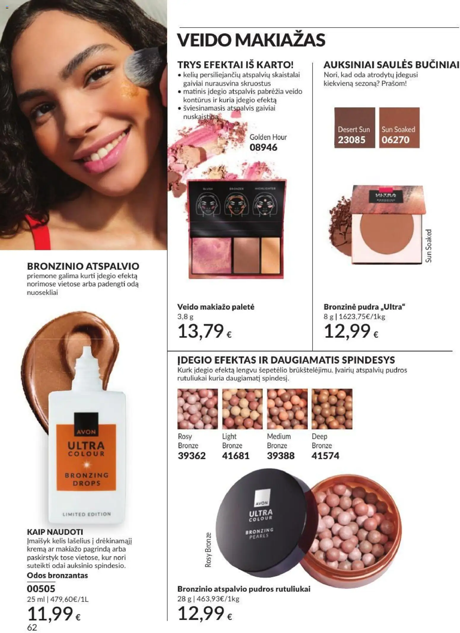 AVON akcijos nuo 2026.09.01 | Puslapis: 62 | Prekių: Makiažas, Pudra, Skaistalai