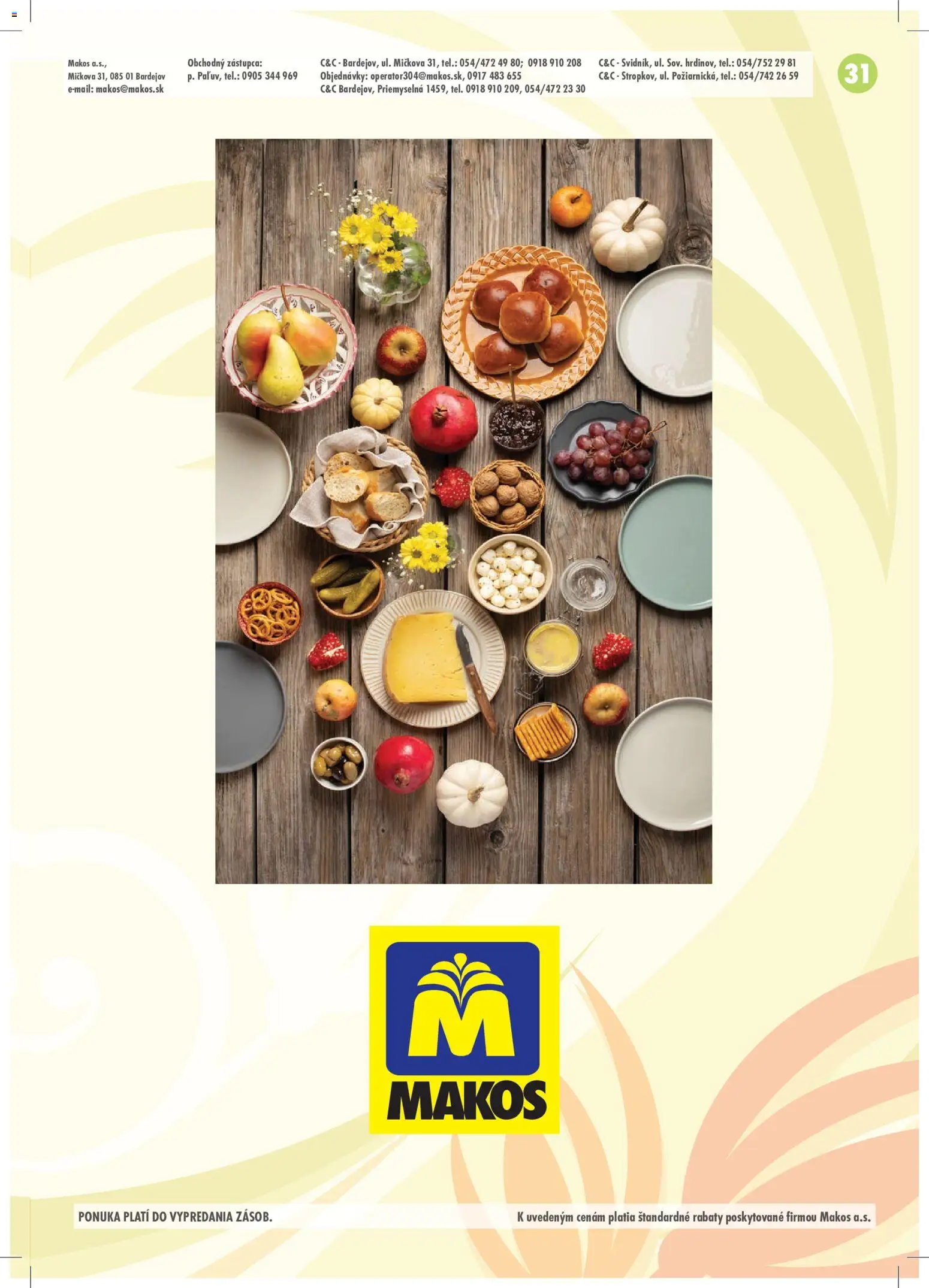 Nové Makos akcie – leták je platný od 02.11.2026 | Strana: 31
