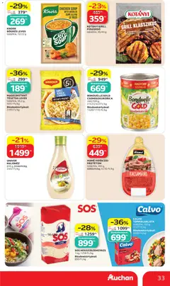 Auchan akciós újság - amely érvényes a következő dátumtól: 2026.07.02. | Oldal: 33