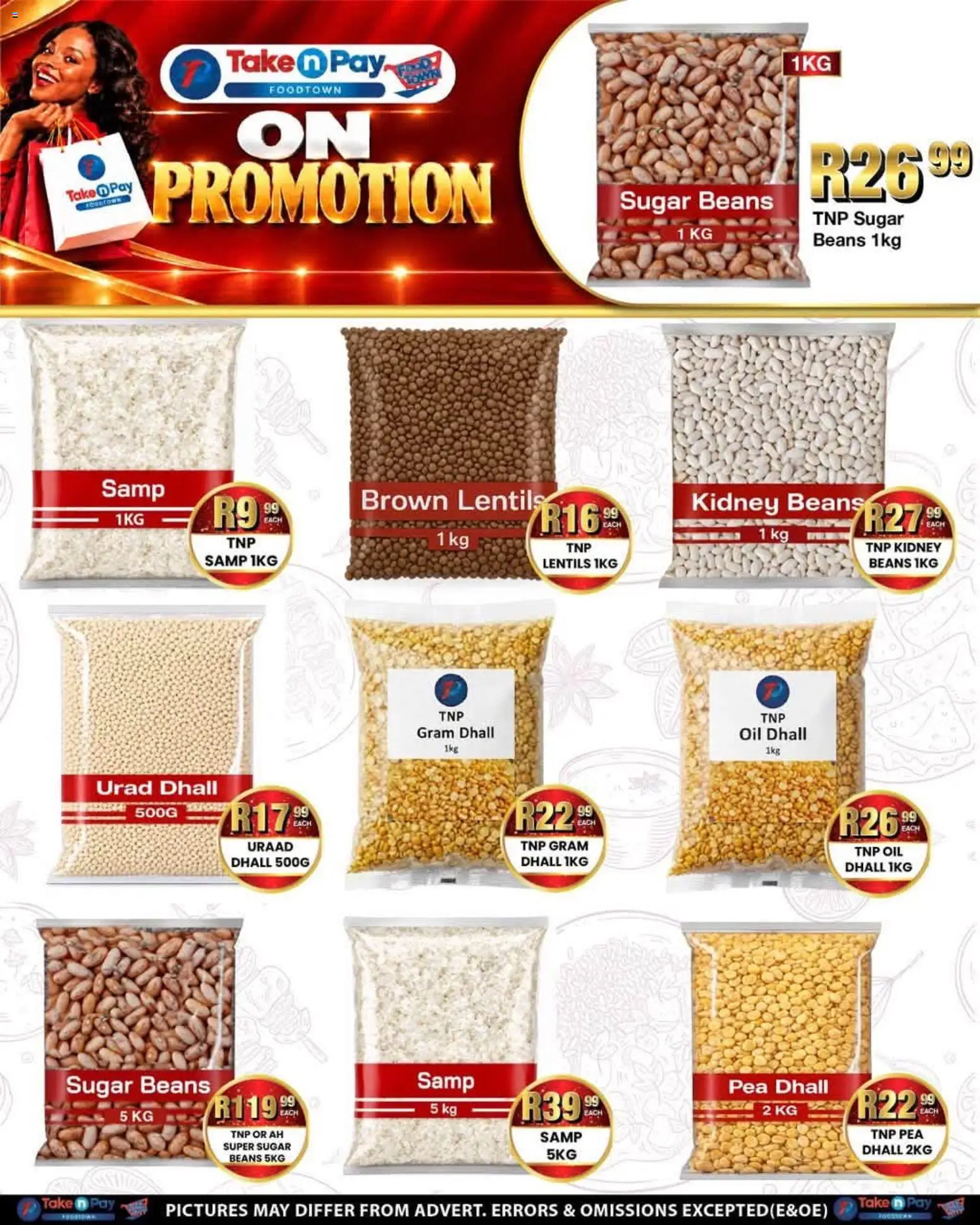 New Take n Pay catalogue – valid from 12/10/2026 | Page: 8 | Products: Beans, Oil, Sugar, Pea