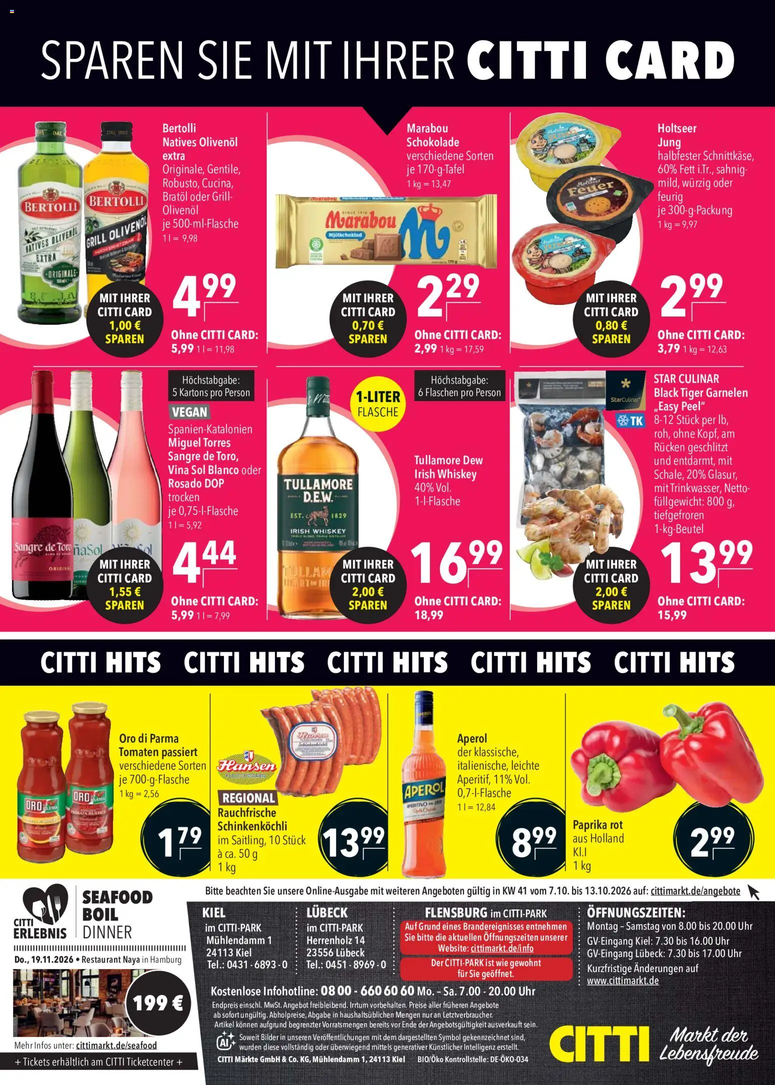 CITTI Markt Prospekt – gültig ab 07.10.2026 | Seite: 18 | Produkte: Grill, Garnelen, Bilder, Uhr
