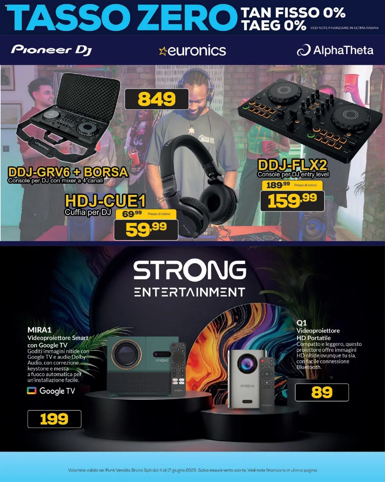 Volantino BRUNO del 04.06.2026 | Pagina: 38 | Prodotti: TV, Audio, Borsa, Mixer