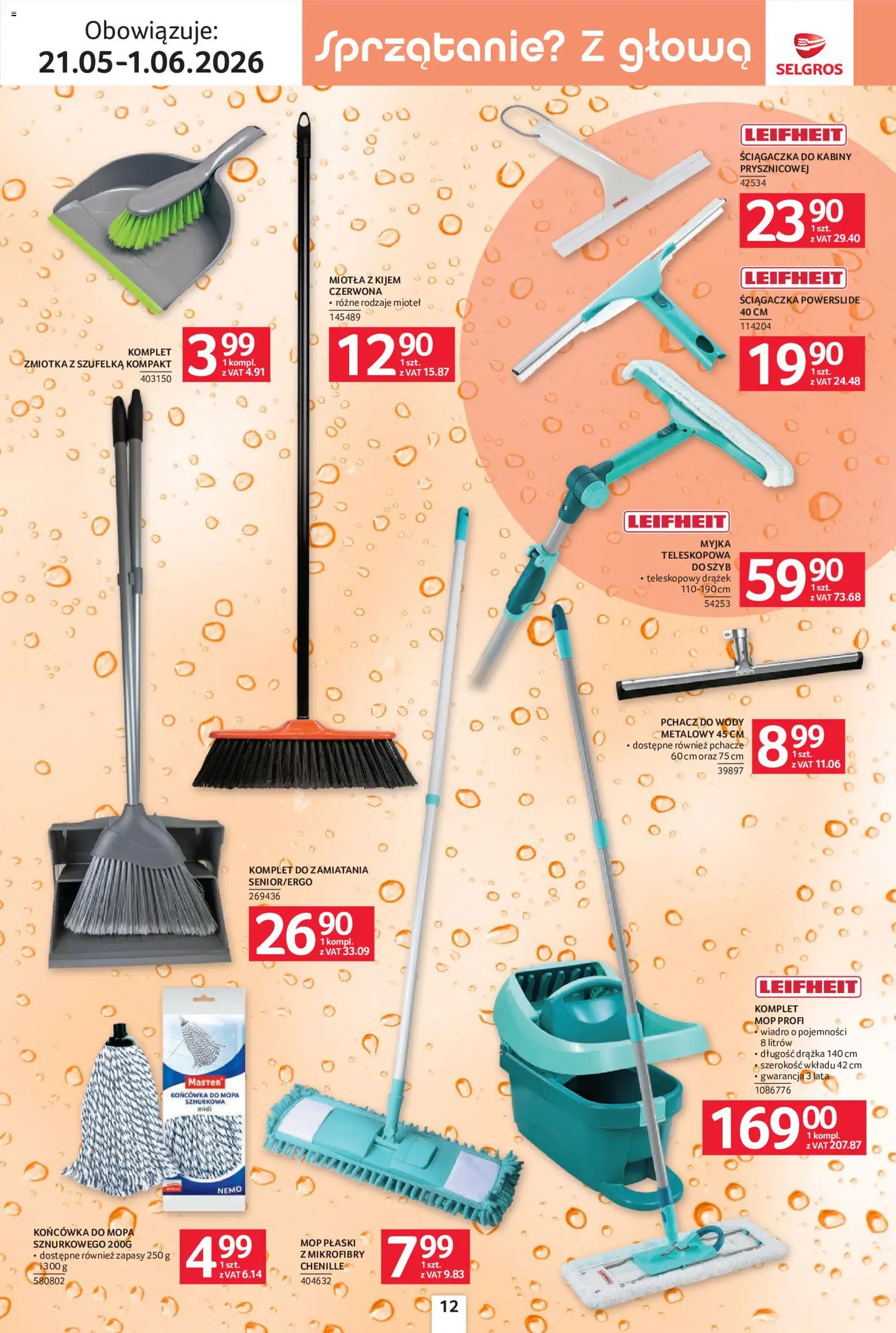 Selgros cash&carry gazetka - Sprzątanie od 21.05.2026 | Strona: 12