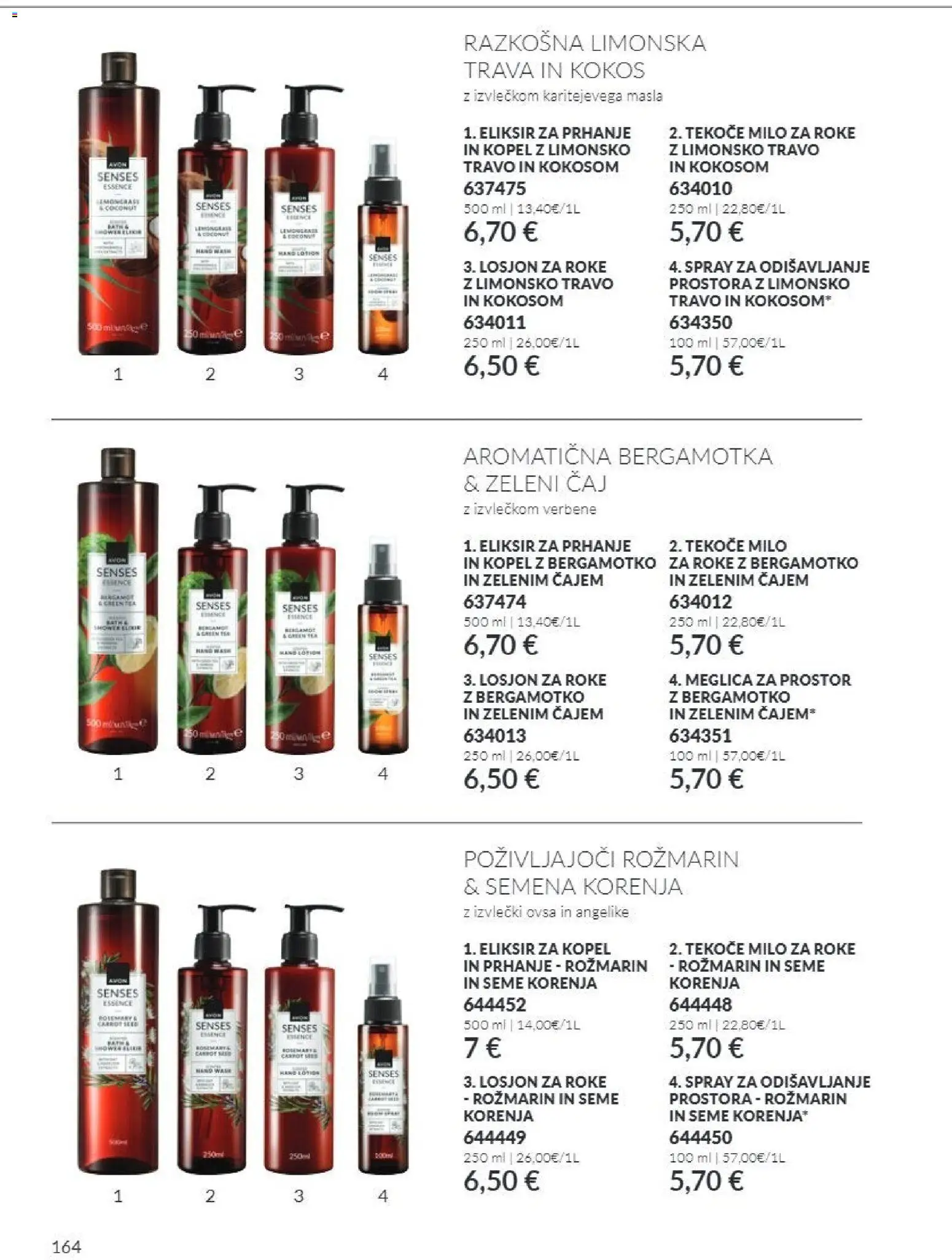Novi Avon katalog ponudbe – veljaven od 01.10.2026 | Stran: 164 | Izdelki: Tekoče milo, Kopel, Milo, Caj