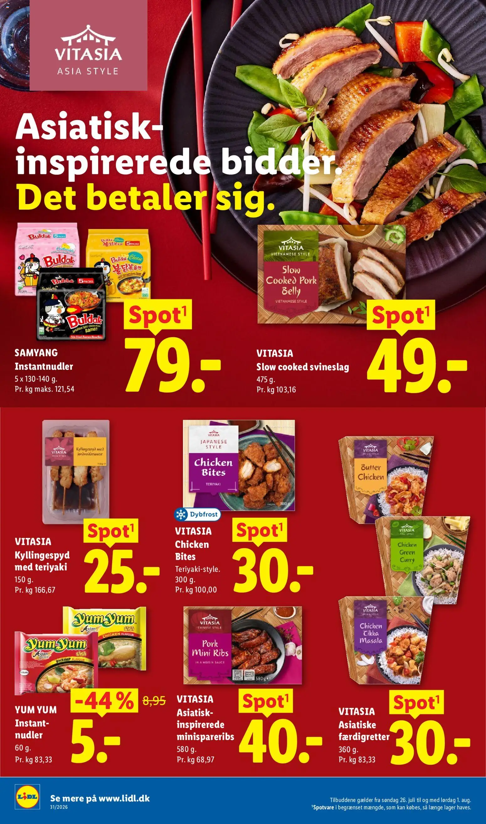 Lidl tilbudsavis – gyldig fra 26/07/2026 | Side: 28 | Produkter: Ribs, Nudler, Søm