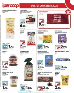Anteprima del volantino Ipercoop volantino valido a partire dal 07.05.2026 | Pagina: 12 | Prodotti: Caffè, Cornetto, Biscotti, Nutella