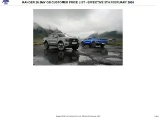 Preview of Ford - Ranger valid from 05.02.2026