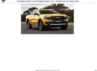 Preview of Ford - Ranger valid from 05/02/2026