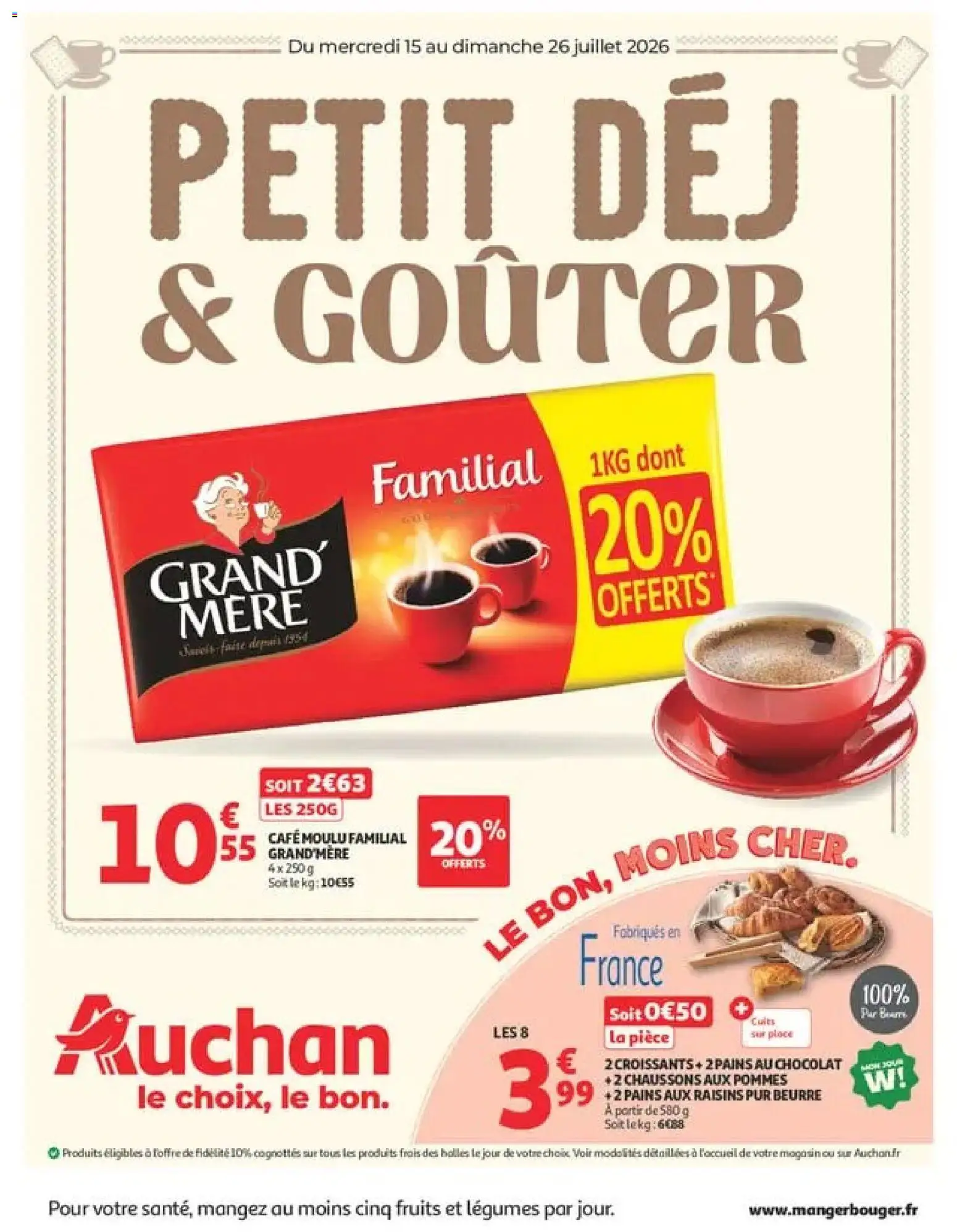 Auchan prospectus à partir du 15/07/2026 catalogue cover