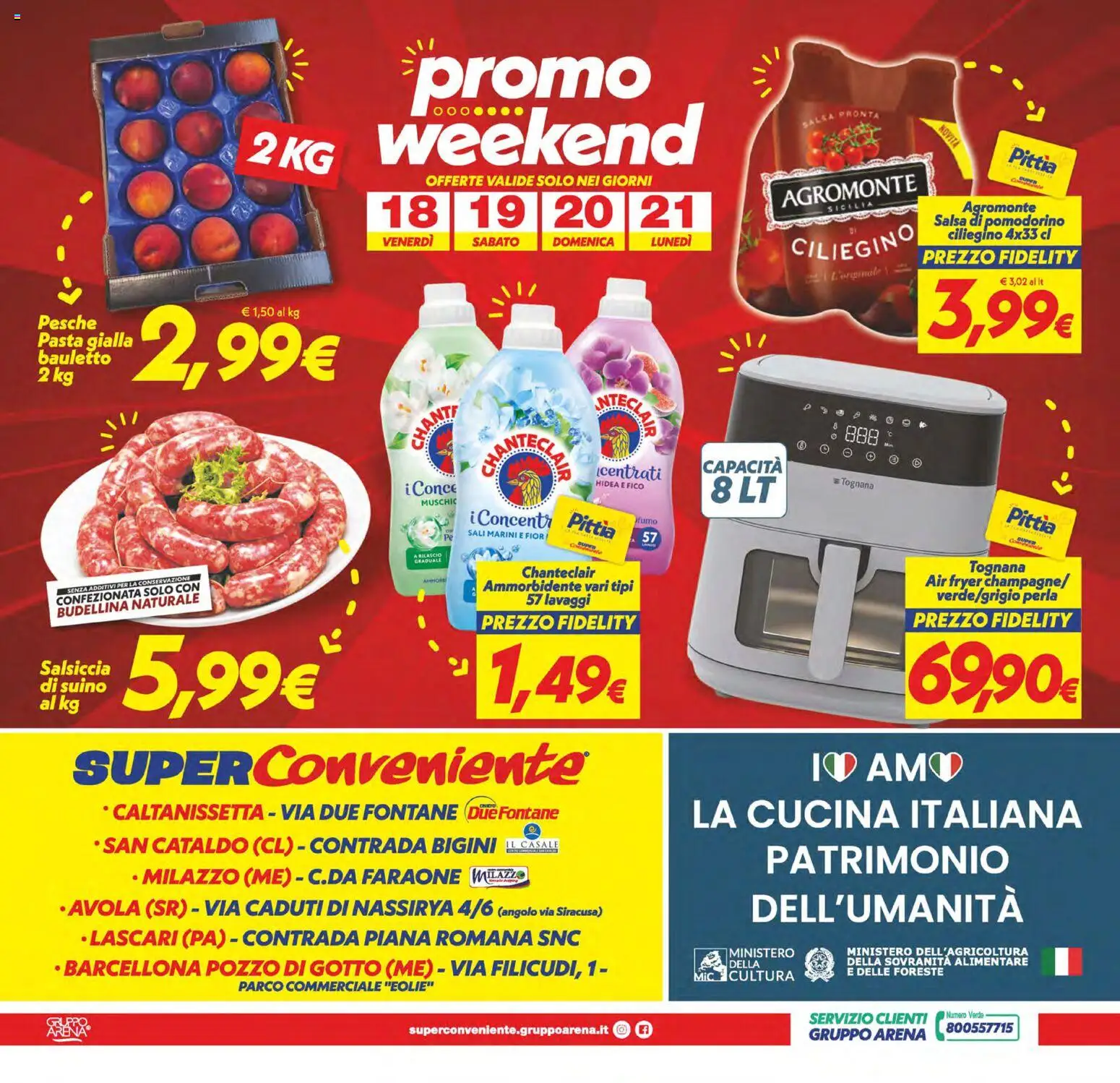 Volantino SuperConveniente del 11/09/2026 | Pagina: 28 | Prodotti: Ammorbidente, Salsa, Suino, Salsiccia