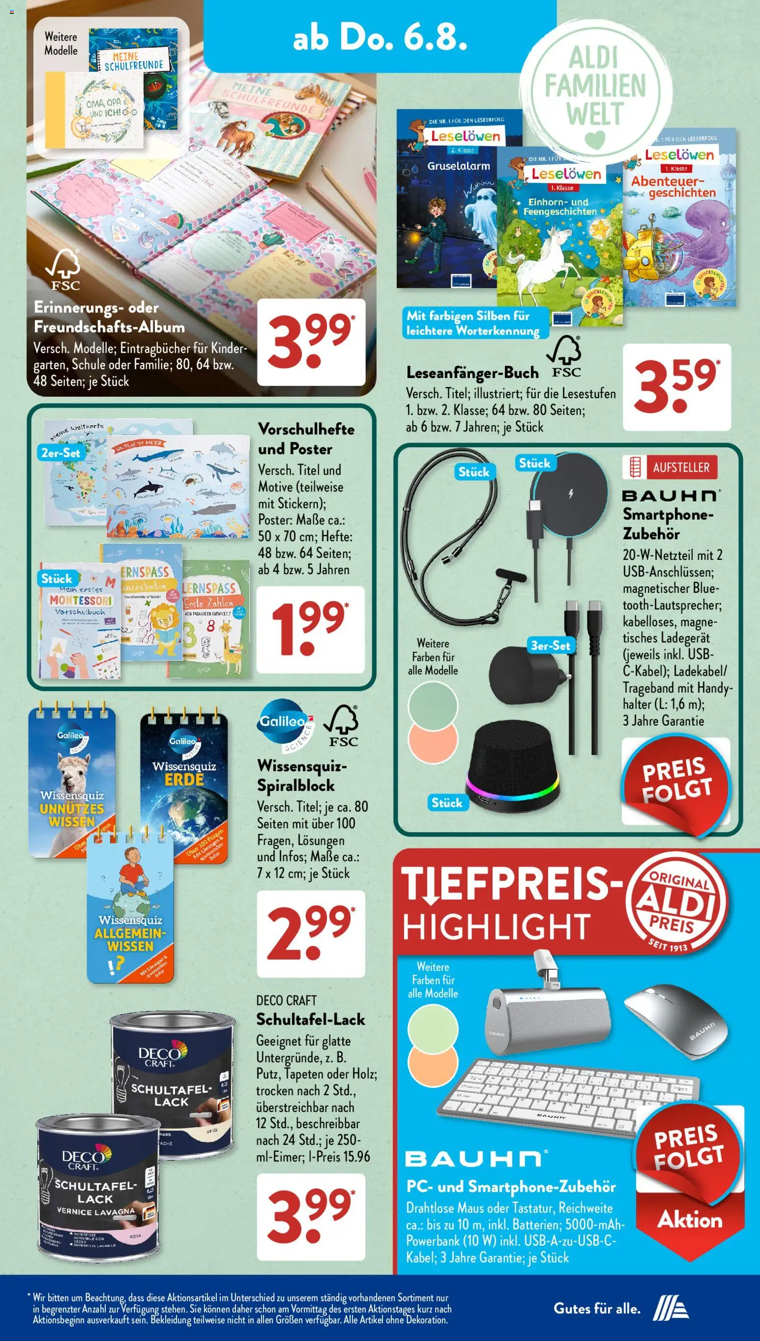 Aldi Süd Prospekt – gültig ab 03.08.2026 | Seite: 7 | Produkte: USB, Bekleidung, Ladegerät, Smartphone