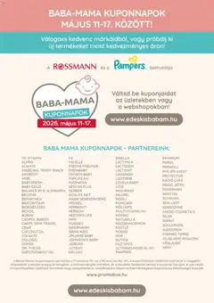 Rossmann Kupon Magazin - amely érvényes a következő dátumtól: 11.05.2026 | Oldal: 4 | Termékek: Ariel, Pampers, Perwoll, Somat