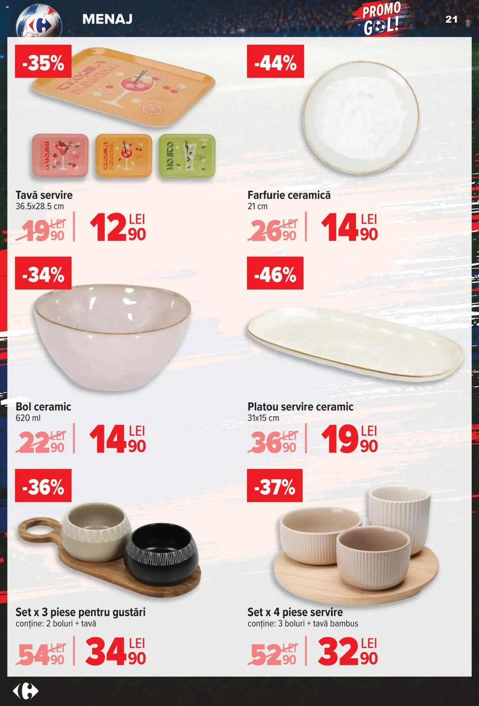 Noul catalog Carrefour – valabil de la 03.06.2026 | Pagină: 21 | Produse: Bol, Farfurie