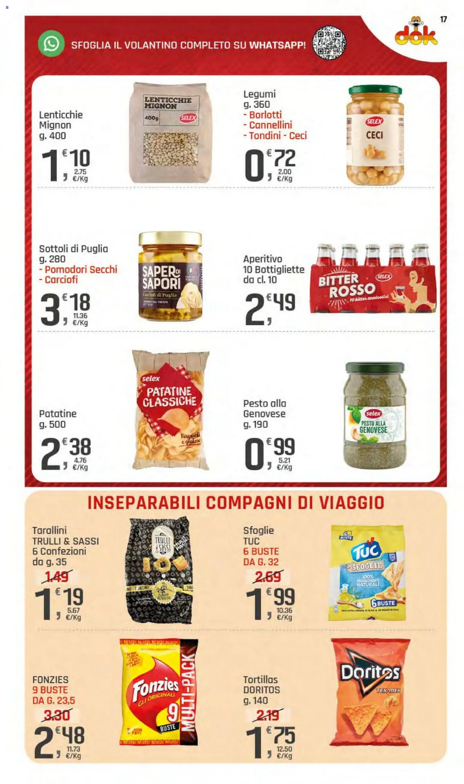 Volantino DOK del 06/08/2026 | Pagina: 17 | Prodotti: Legumi, Lenticchie, Tortillas, Pomodori secchi