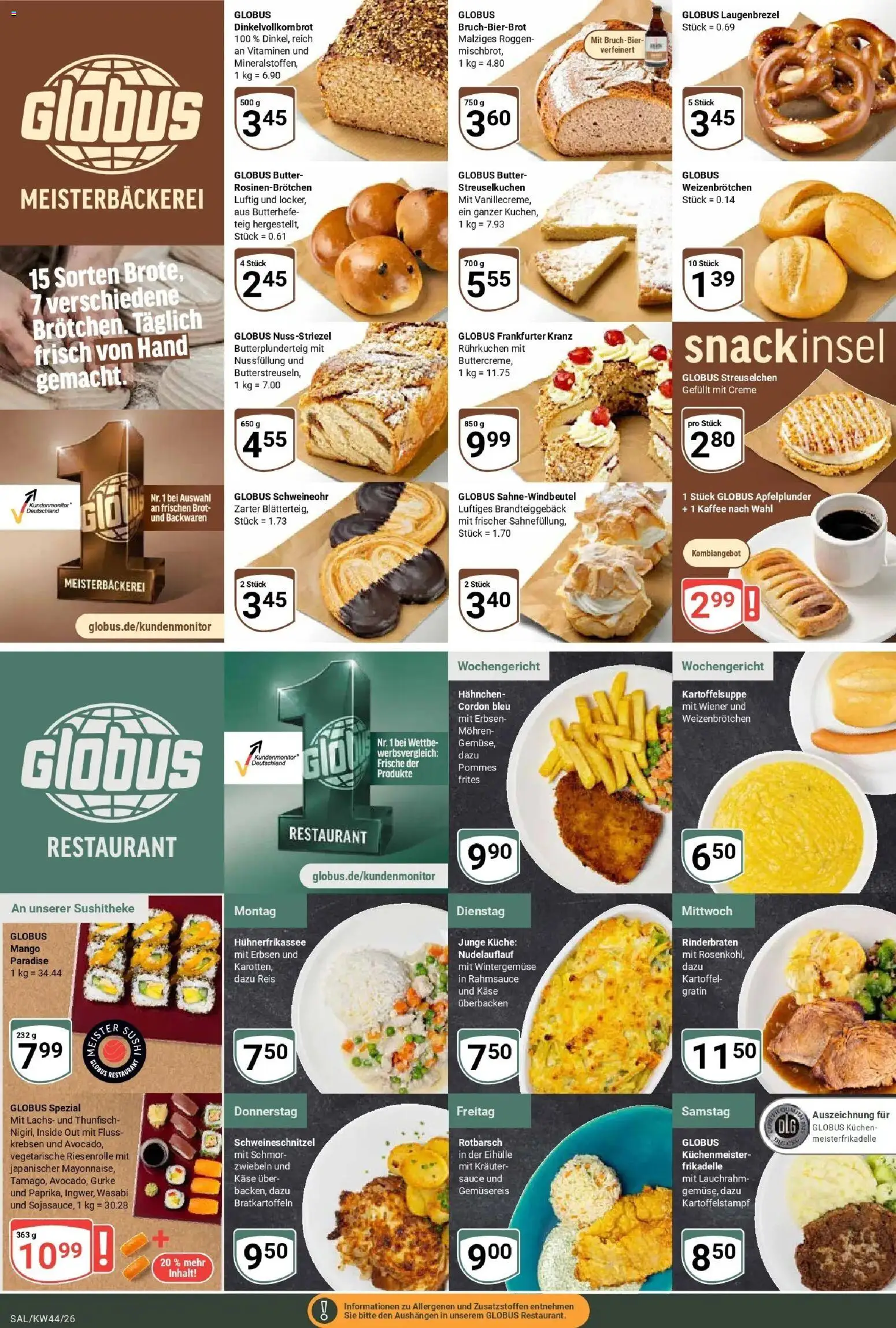 Globus Prospekt St. Wendel (ab 26.10.2026) » Angebote online | Seite: 7 | Produkte: Kaffee, Pommes, Mohren, Zwiebeln
