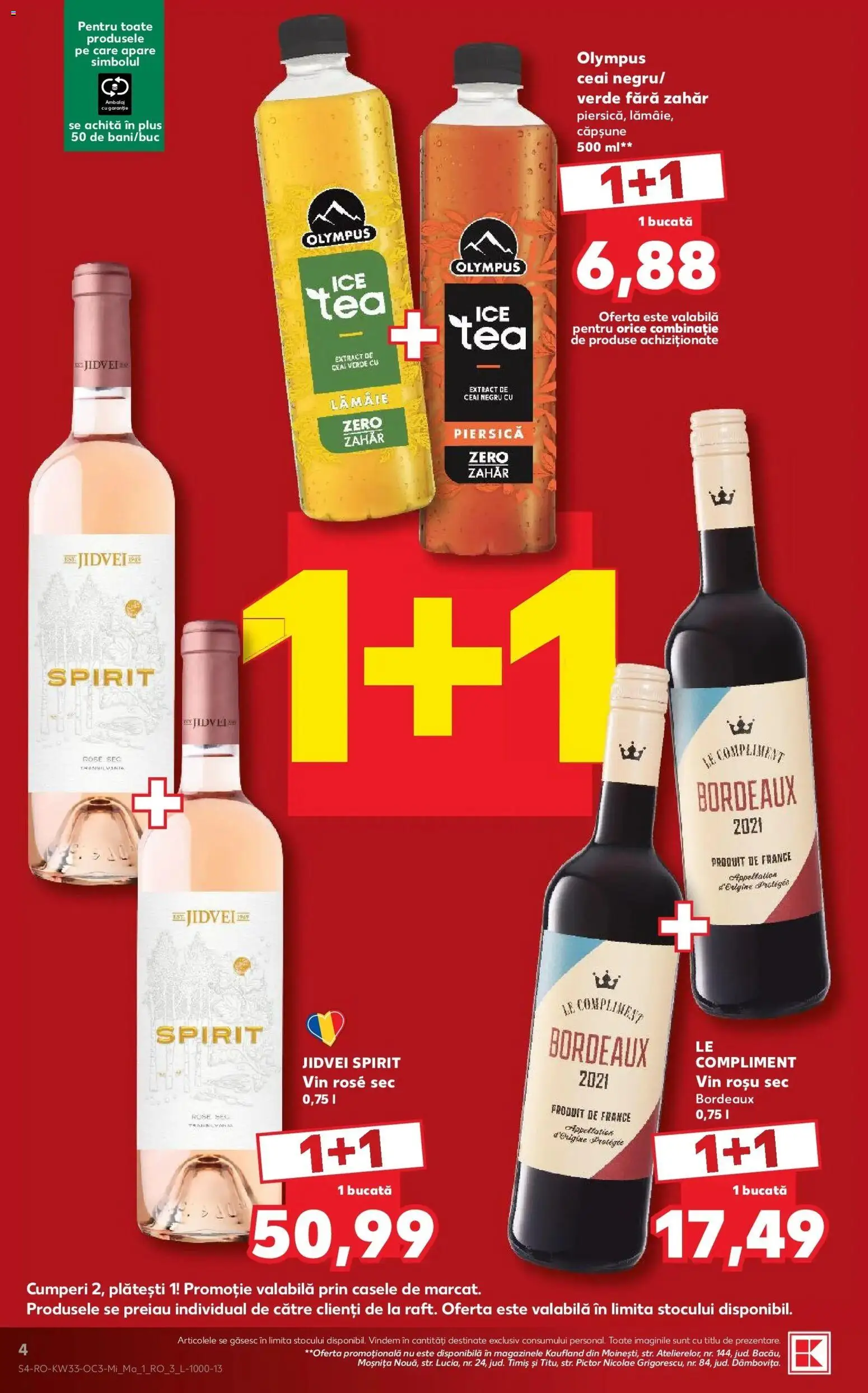 Kaufland Bârlad 12.08.2026 - Revista si Oferta | Pagină: 4 | Produse: Piersică, Vin rose, Vin, Plus
