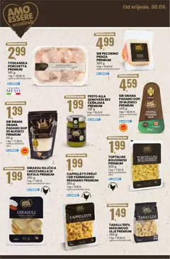 CAPPELLETTI PRŠUT I SIR PARMIGIANO REGGIANO PREMIUM, CAPPELLETTI con prosciutto crudo e Parmigiano Reggiano - Pregled kataloga iz trgovine Eurospin, vrijedi od 30.09.2026 | Stranica: 11