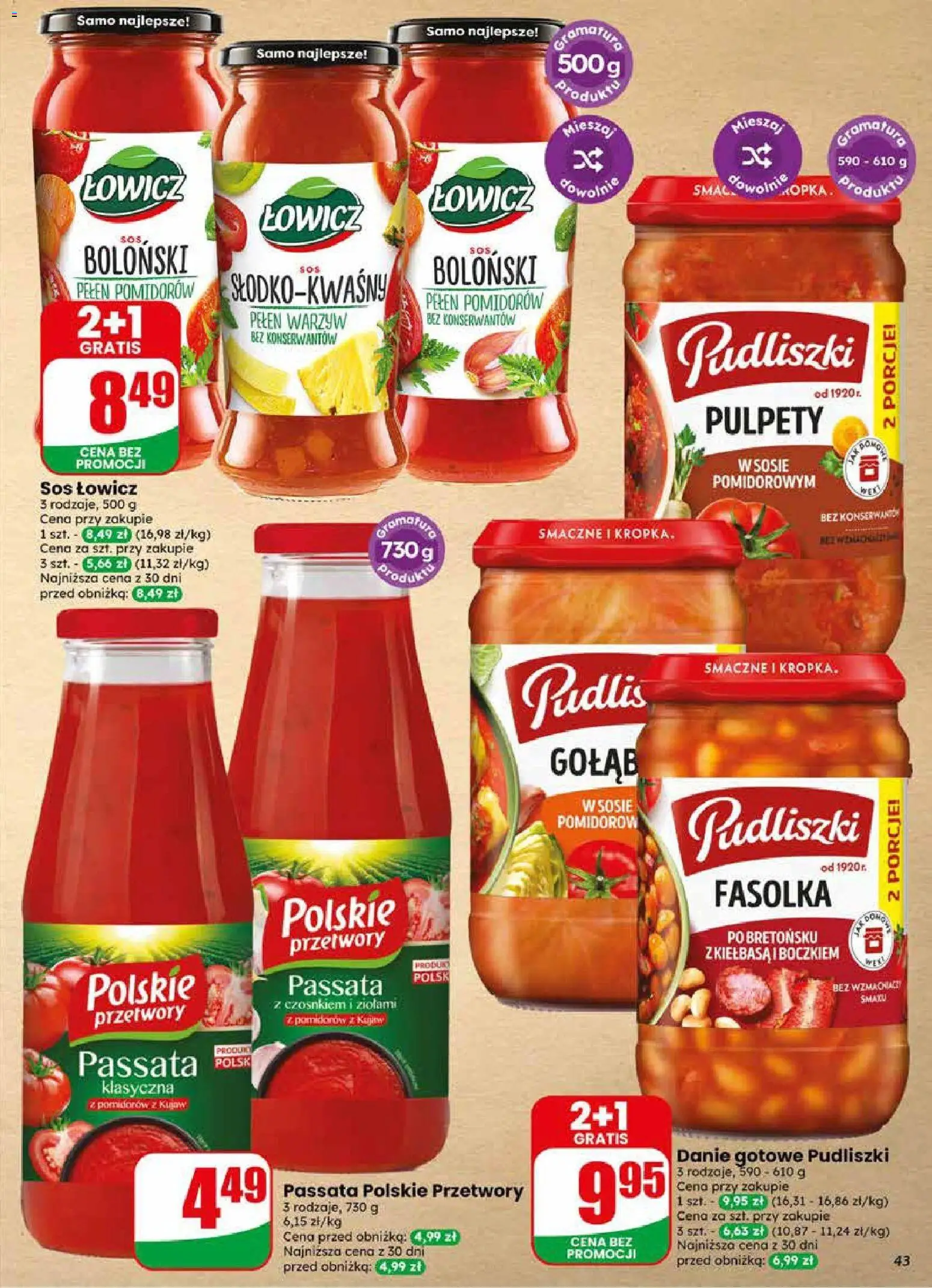 Dino gazetka od 20.05.2026 | Strona: 43 | Produkty: Kiełbasa, Sos