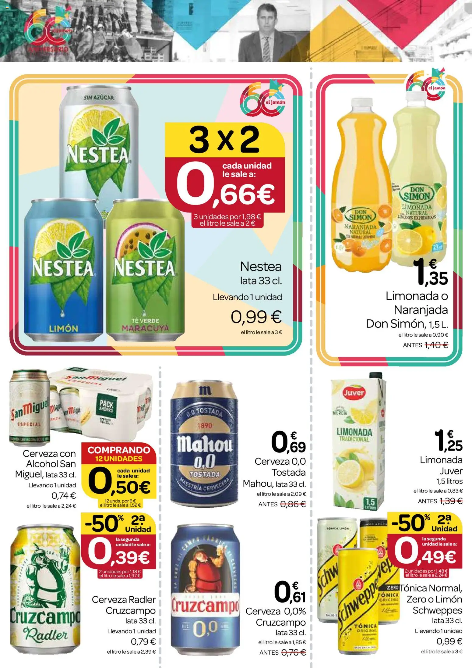 Supermercados El Jamón folleto │ válido desde el 30/07/2026 | Página: 6 | Productos: Jamón, Cerveza, Té, Limonada