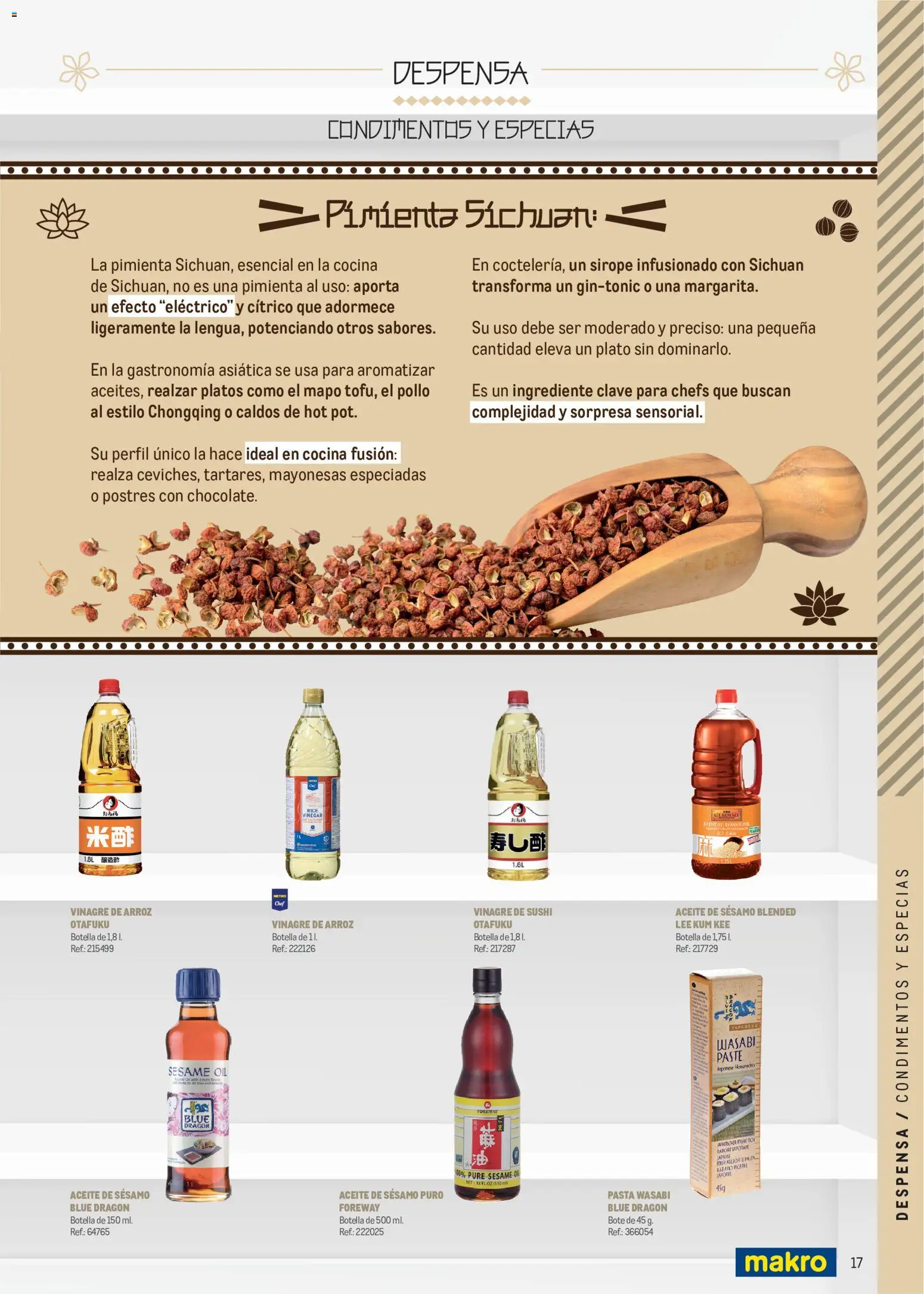 Makro Cocina Fusión Asiática Norte │ válido desde el 11.05.2026 | Página: 17 | Productos: Aceite, Arroz, Cocina, Δεξαμενή