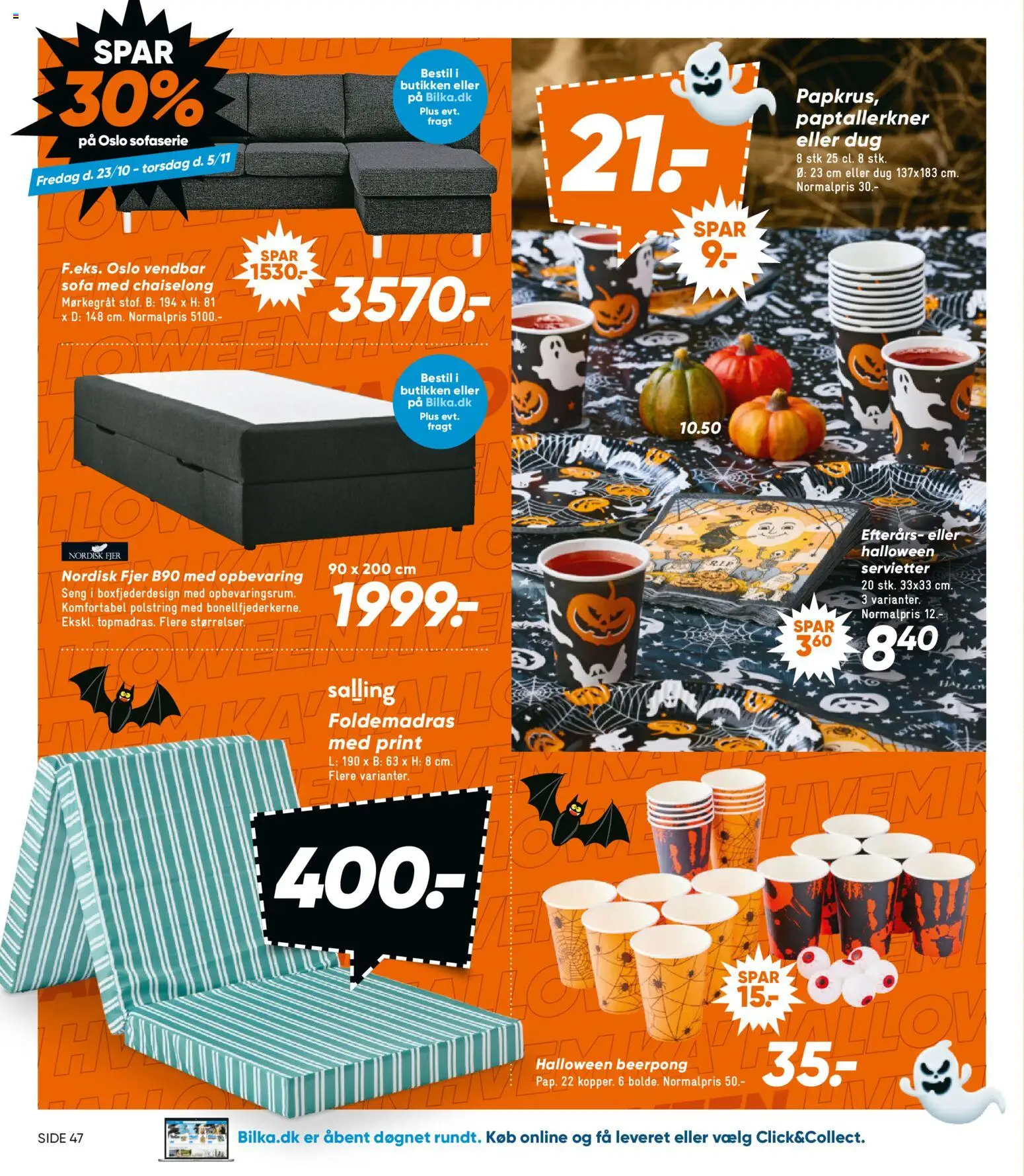 Bilka tilbudsavis – gyldig fra 23/10/2026 | Side: 12 | Produkter: Seng, Sofa
