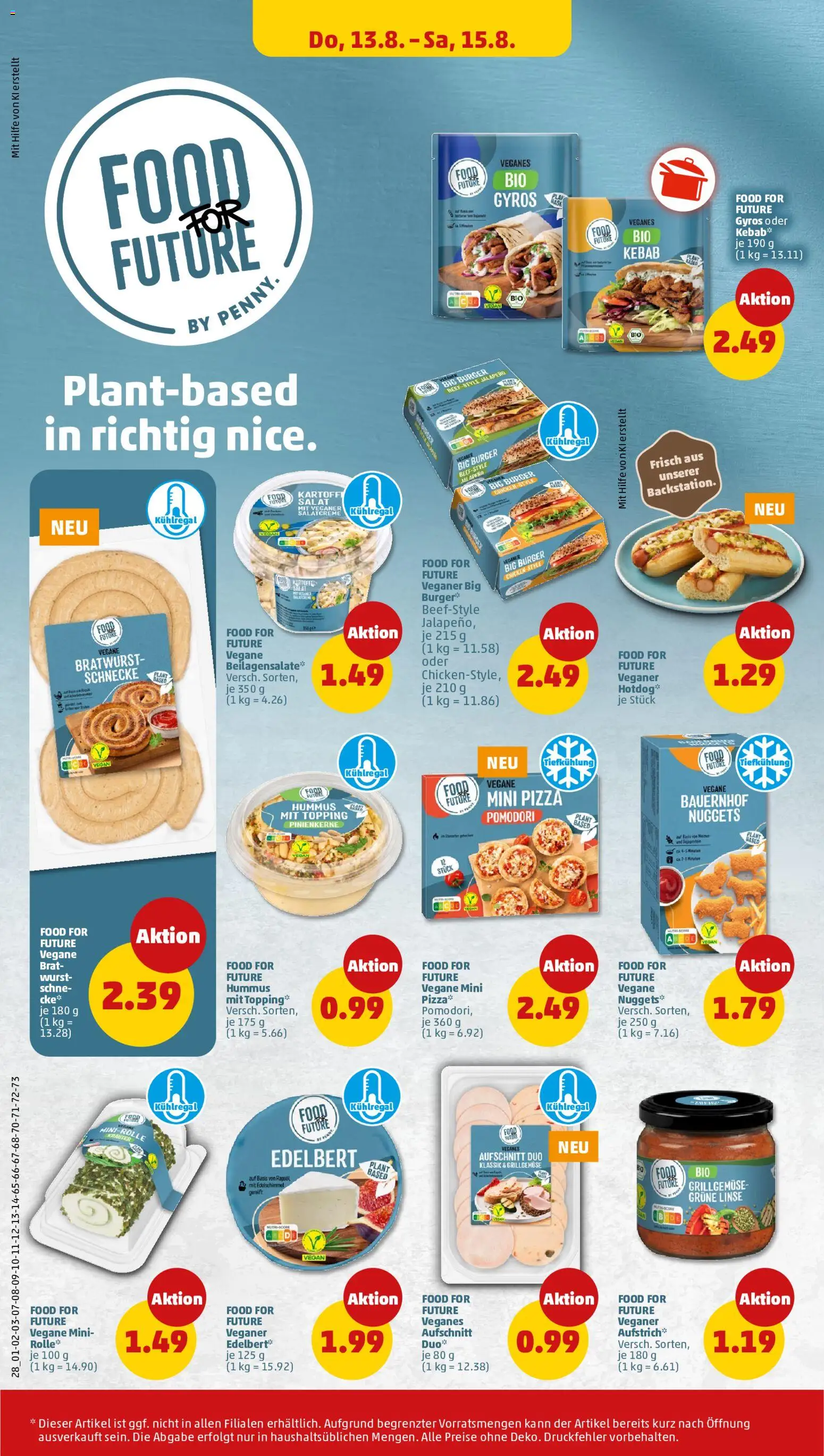 Penny Prospekt – gültig ab 10.08.2026 | Seite: 32 | Produkte: Bratwurst, Burger, Wurst, Pizza