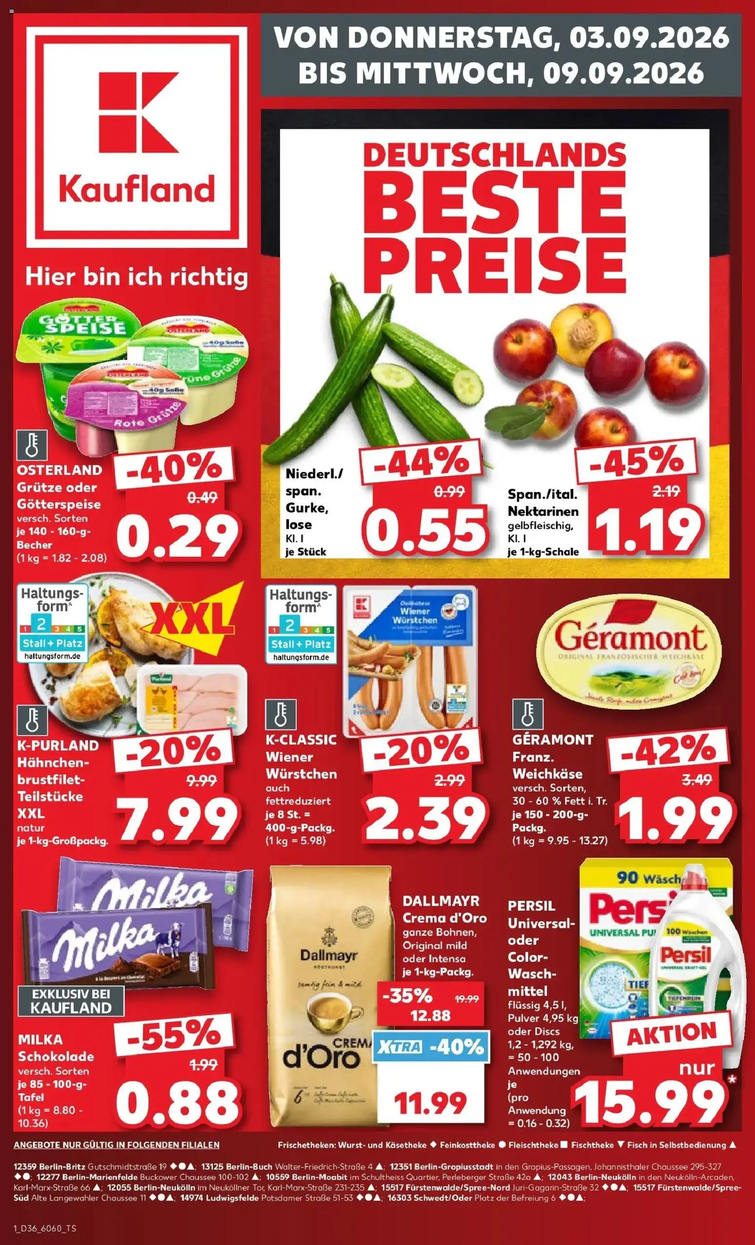 Prospekt Kaufland ab 31.08.2026 » Angebote Online zum Blättern | Seite: 10 | Produkte: Nektarinen, Milka schokolade, Milka, Wurst