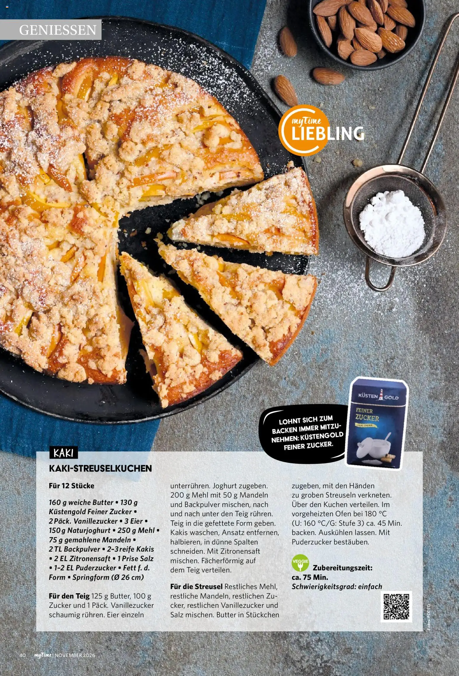 Combi myTime – gültig ab 01.11.2026 | Seite: 40 | Produkte: Ofen, Butter, Kaki, Kuchen