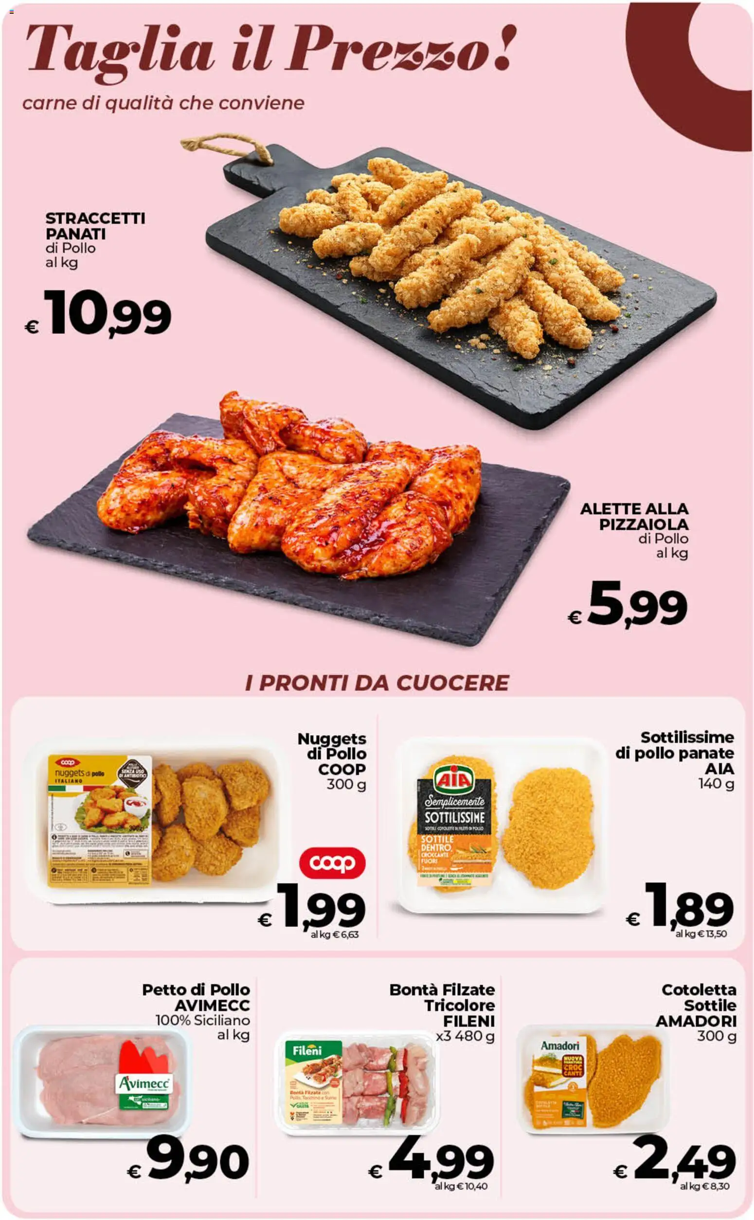 Volantino COOP del 10/07/2026 | Pagina: 17 | Prodotti: Petto di Pollo, Pollo, Nuggets, Tacchino