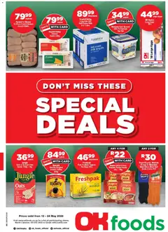 OK Foods specials catalogue – valid from 13.05.2026