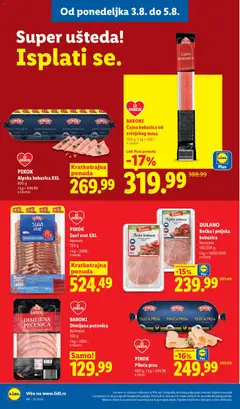 PIKOK Alpska kobasica XXL, PIKOK Alpska kobasica XXL 600 g - pregled Lidl kataloga - važi od 30.07.2026 | Strana: 96