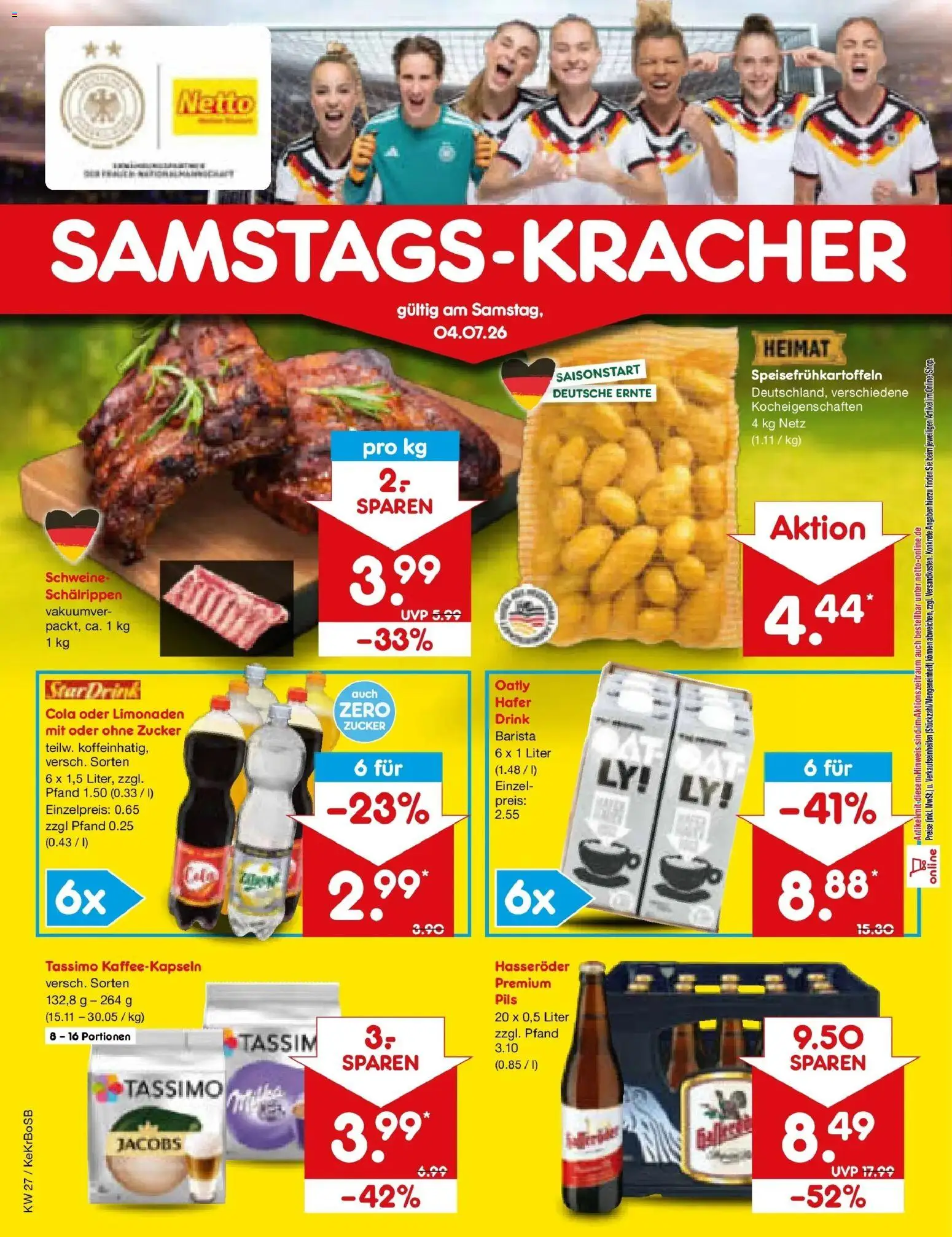 Netto Marken-Discount Prospekt Jüchen – gültig ab 29.06.2026 | Seite: 68 | Produkte: Cola, Zucker, Hasseröder, Tassimo