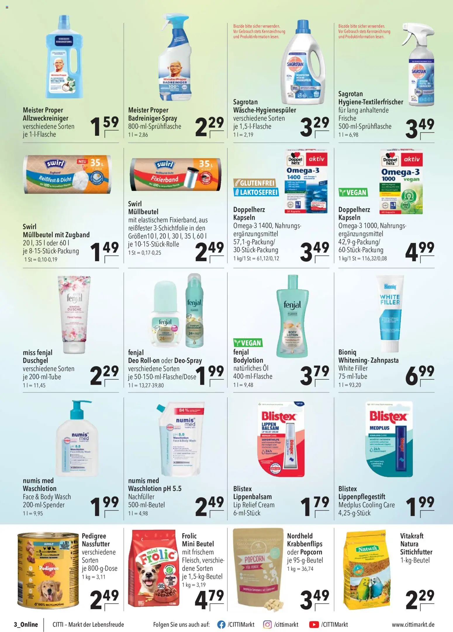 CITTI Markt Prospekt – gültig ab 09.09.2026 | Seite: 16 | Produkte: Öl, Dusche, Deospray, Lippenbalsam