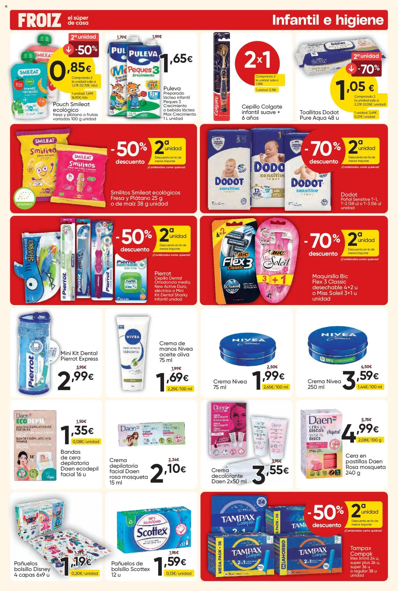 Froiz folleto │ válido desde el 27/08/2026 | Página: 19 | Productos: Cepillo, Maíz, Aceite, Bandas de cera
