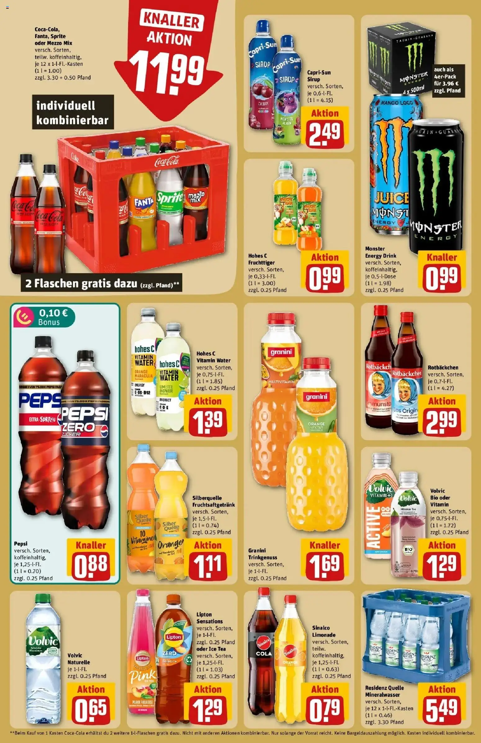 Rewe Prospekt München – gültig ab 27.07.2026 | Seite: 16 | Produkte: Sinalco, Cola, Sirup, Oder mezzo mix