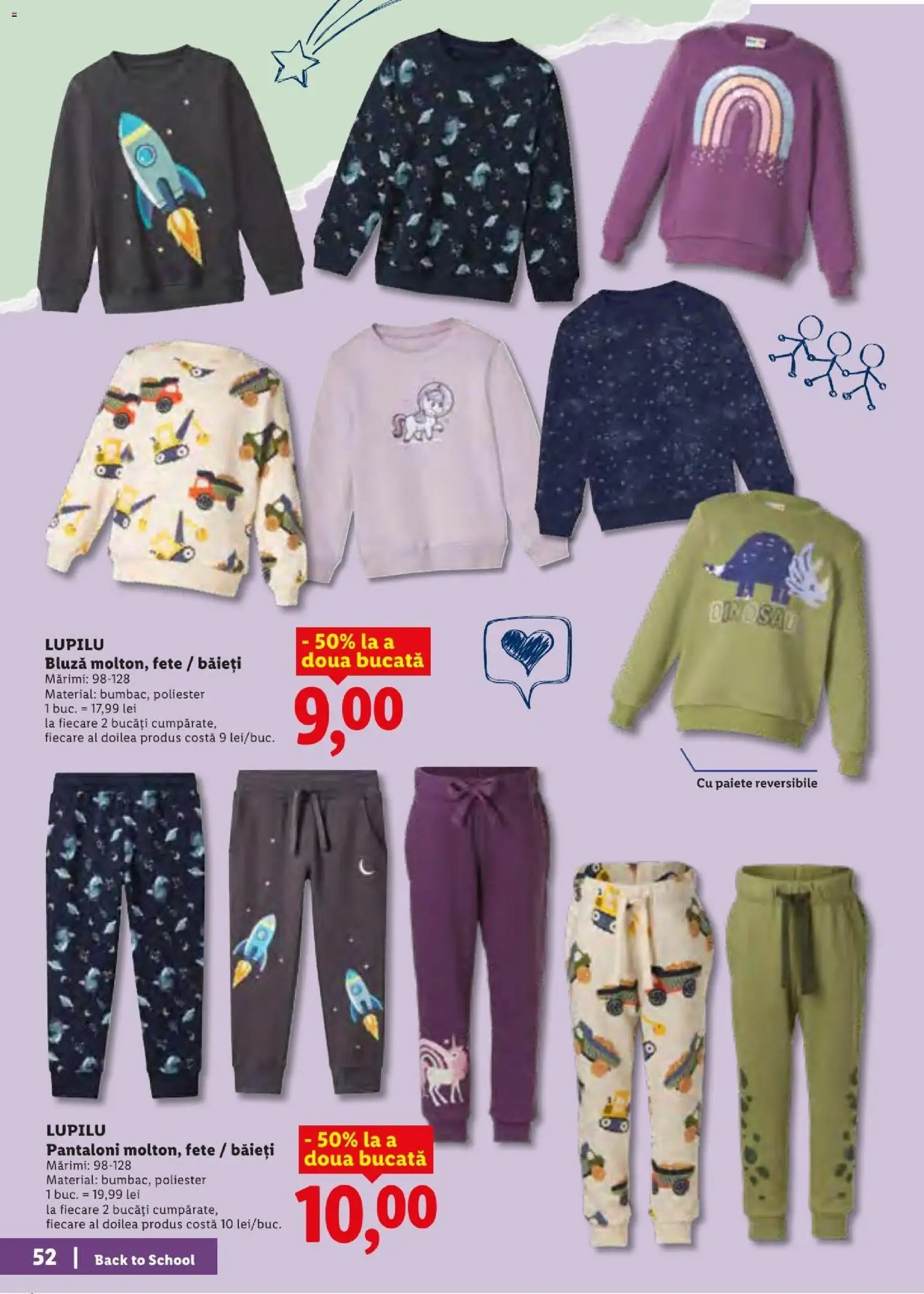 Noul catalog Lidl – valabil de la 10.08.2026 | Pagină: 52 | Produse: Bluză, Pantaloni